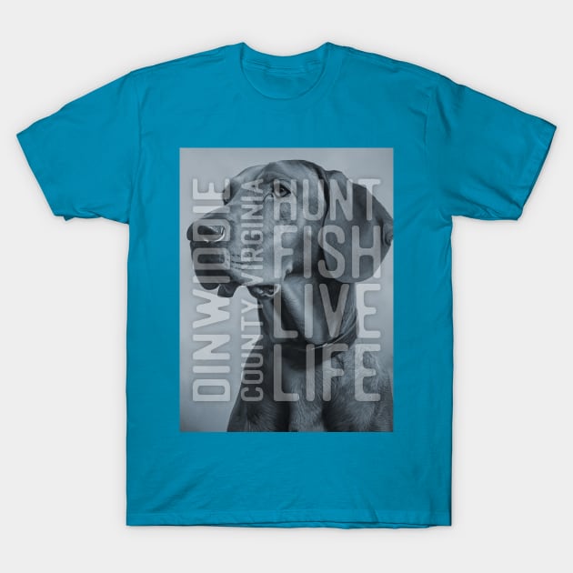 Dinwiddie County Virginia Hunt Fish Live Life T-Shirt by chapter2